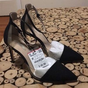 Zara Black & Clear Pump